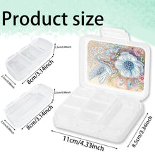 Load image into Gallery viewer, Birds Rhinestones Flowers Pill Storage Box Diamond Painting Pill Case for Art Cr
