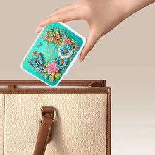 Load image into Gallery viewer, Flowers Rhinestones Pill Storage Box Diamond Painting Pill Case for Art Craft
