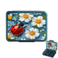 Load image into Gallery viewer, Insect Rhinestones Pill Storage Box Diamond Painting Pill Case for Art Craft
