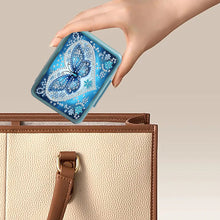 Load image into Gallery viewer, Butterfly Rhinestones Pill Storage Box Diamond Painting Pill Case for Art Craft
