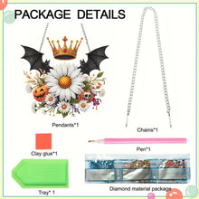 Load image into Gallery viewer, 2D Flat Acrylic DIY Bat Crown Hanging Diamond Art Kits Wall Door Decoration
