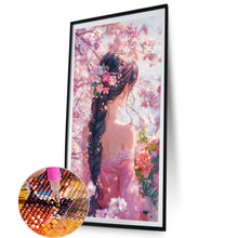 Load image into Gallery viewer, AB Diamond Painting - Full Round - Cherry Blossom Girl Back (40*70CM)
