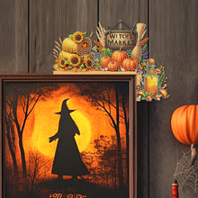Load image into Gallery viewer, Harvest Pumpkin Diamond Art Door Right Angle Sign for Indoor Outdoor Wall
