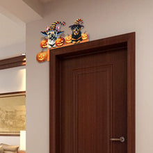 Load image into Gallery viewer, Halloween Dog Diamond Art Door Right Angle Sign for Indoor Outdoor Wall
