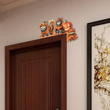 Load image into Gallery viewer, Halloween Cat Diamond Art Door Right Angle Sign for Indoor Outdoor Wall
