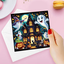 Load image into Gallery viewer, 12Pcs Halloween Diamond Painting Greeting Card Set for Festivals and Celebration
