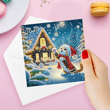 Load image into Gallery viewer, 12Pcs Xmas Diamond Painting Greeting Card Set for Festivals and Celebrations
