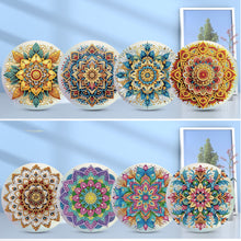 Load image into Gallery viewer, 8Pcs Flower Diamond Painting Greeting Card Set for Festivals and Celebrations
