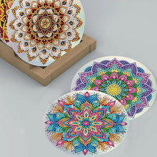 Load image into Gallery viewer, 8Pcs Flower Diamond Painting Greeting Card Set for Festivals and Celebrations
