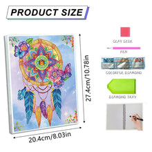 Load image into Gallery viewer, DIY Diamond Painting Notebook 50 Pages A5 Diamond Art Diary Book(Dreamcatcher A)
