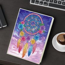 Load image into Gallery viewer, DIY Diamond Painting Notebook 50 Pages A5 Diamond Art Diary Book(Dreamcatcher B)
