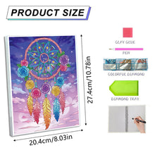 Load image into Gallery viewer, DIY Diamond Painting Notebook 50 Pages A5 Diamond Art Diary Book(Dreamcatcher B)
