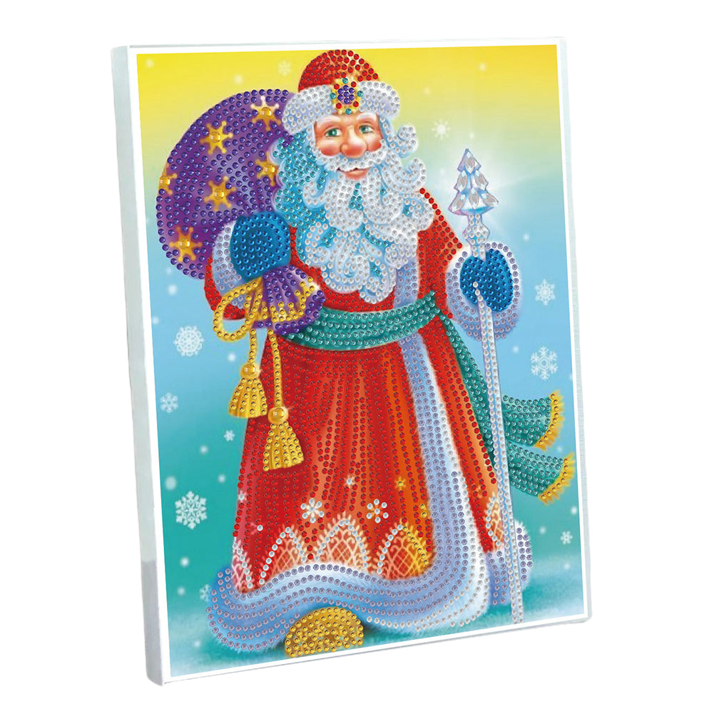DIY Diamond Painting Notebook 50 Pages A5 Diamond Art Diary Book (Santa Claus)