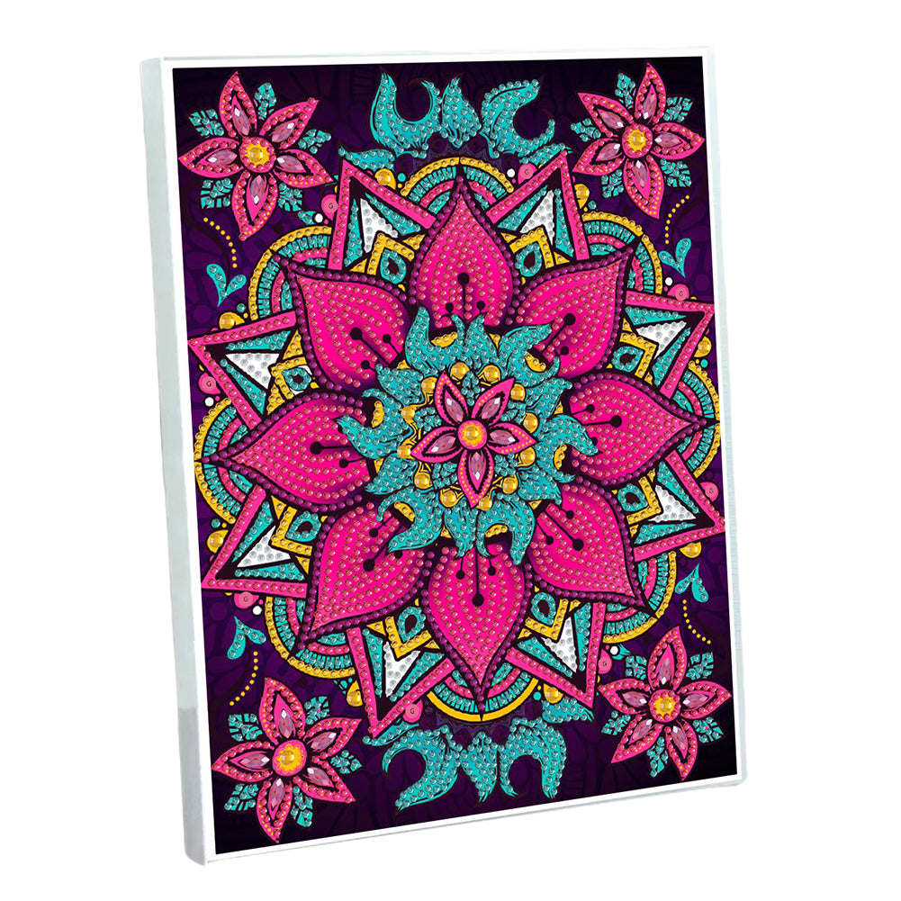 DIY Diamond Painting Notebook 50 Pages A5 Diamond Art Diary Book (Flower)