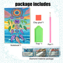 Load image into Gallery viewer, DIY Diamond Painting Notebook 50 Pages A5 Diamond Art Diary Book(Dreamcatcher C)
