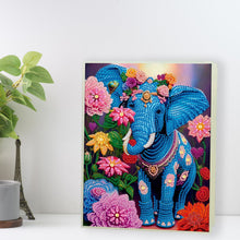 Load image into Gallery viewer, DIY Diamond Painting Notebook 50 Pages A5 Diamond Art Diary Book (Elephant)
