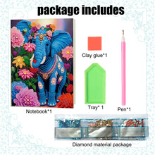 Load image into Gallery viewer, DIY Diamond Painting Notebook 50 Pages A5 Diamond Art Diary Book (Elephant)
