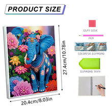 Load image into Gallery viewer, DIY Diamond Painting Notebook 50 Pages A5 Diamond Art Diary Book (Elephant)
