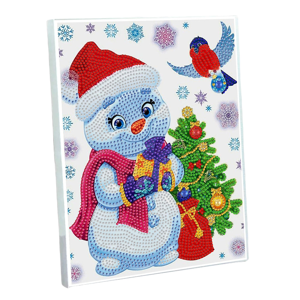 DIY Diamond Painting Notebook 50 Pages A5 Diary Book (Xmas Tree Snowman)