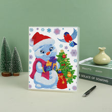 Load image into Gallery viewer, DIY Diamond Painting Notebook 50 Pages A5 Diary Book (Xmas Tree Snowman)
