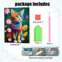 Load image into Gallery viewer, DIY Diamond Painting Notebook 50 Pages A5 Diamond Art Diary Book (Cat C)
