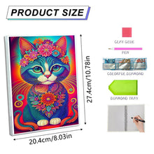 Load image into Gallery viewer, DIY Diamond Painting Notebook 50 Pages A5 Diamond Art Diary Book (Cat D)
