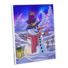 Load image into Gallery viewer, DIY Diamond Painting Notebook 50 Pages A5 Diamond Art Diary Book (Snowman A)
