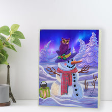 Load image into Gallery viewer, DIY Diamond Painting Notebook 50 Pages A5 Diamond Art Diary Book (Snowman A)
