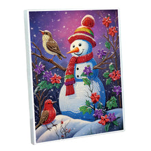 Load image into Gallery viewer, DIY Diamond Painting Notebook 50 Pages A5 Diamond Art Diary Book (Snowman B)
