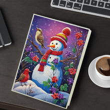 Load image into Gallery viewer, DIY Diamond Painting Notebook 50 Pages A5 Diamond Art Diary Book (Snowman B)
