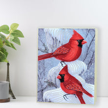 Load image into Gallery viewer, DIY Diamond Painting Notebook 50 Pages A5 Diamond Art Diary Book (Cardinal)
