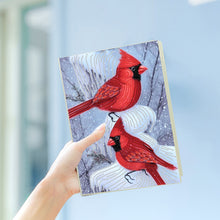 Load image into Gallery viewer, DIY Diamond Painting Notebook 50 Pages A5 Diamond Art Diary Book (Cardinal)
