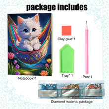 Load image into Gallery viewer, DIY Diamond Painting Notebook 50 Pages A5 Diamond Art Diary Book (Cat E)
