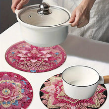 Load image into Gallery viewer, 4pcs DIY Diamond Dot Kits Pink Pattern Diamond Crafts Projects for Beginners
