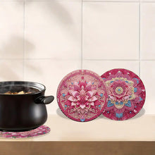 Load image into Gallery viewer, 4pcs DIY Diamond Dot Kits Pink Pattern Diamond Crafts Projects for Beginners
