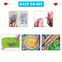 Load image into Gallery viewer, 4pcs DIY Diamond Dot Kits Lily Diamond Painting Placemats Projects for Beginners
