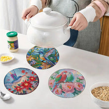 Load image into Gallery viewer, 4pcs DIY Diamond Dot Kits Birds Diamond Painting Placemats Projects for Beginners

