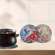 Load image into Gallery viewer, 4pcs DIY Diamond Dot Kits Birds Diamond Painting Placemats Projects for Beginners
