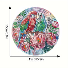 Load image into Gallery viewer, 4pcs DIY Diamond Dot Kits Birds Diamond Painting Placemats Projects for Beginners
