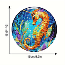 Load image into Gallery viewer, 4pcs DIY Diamond Dot Kits Seahorses Diamond Painting Placemats Projects for Beginners
