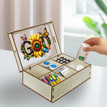 Load image into Gallery viewer, Diamond Art Jewelry Storage Case Wooden Diamond Painting Container Box (God)
