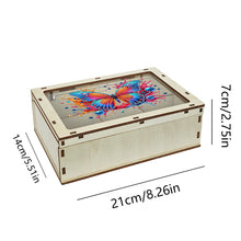 Load image into Gallery viewer, Diamond Art Storage Case Wooden Diamond Painting Container Box (Butterfly)
