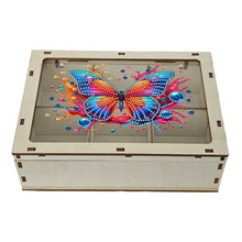 Load image into Gallery viewer, Diamond Art Storage Case Wooden Diamond Painting Container Box (Butterfly)
