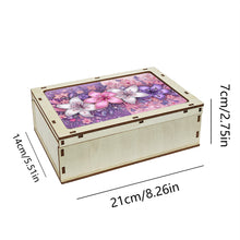 Load image into Gallery viewer, Diamond Art Jewelry Storage Case Wooden Diamond Painting Container Box (Flower)
