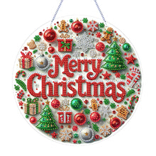 Load image into Gallery viewer, 2D Flat DIY Diamond Art Pendant Diamond Painting Set Home Wall Decor (Christmas)
