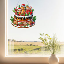 Load image into Gallery viewer, 2D Flat Diamond Art Pendant Diamond Painting Set Home Decor (Gingerbread Cake)

