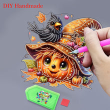Load image into Gallery viewer, 2D Flat DIY Diamond Art Pendant Diamond Painting Set Home Decor (Pumpkin Witch)
