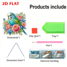 Load image into Gallery viewer, 2D Flat DIY Diamond Art Pendant Diamond Painting Set Home Decor (Flower Parrot)
