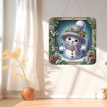 Load image into Gallery viewer, 2D Flat DIY Diamond Art Pendant Diamond Painting Set Home Wall Decor (Snowman)
