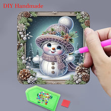 Load image into Gallery viewer, 2D Flat DIY Diamond Art Pendant Diamond Painting Set Home Wall Decor (Snowman)
